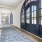 a hallway with glass doors