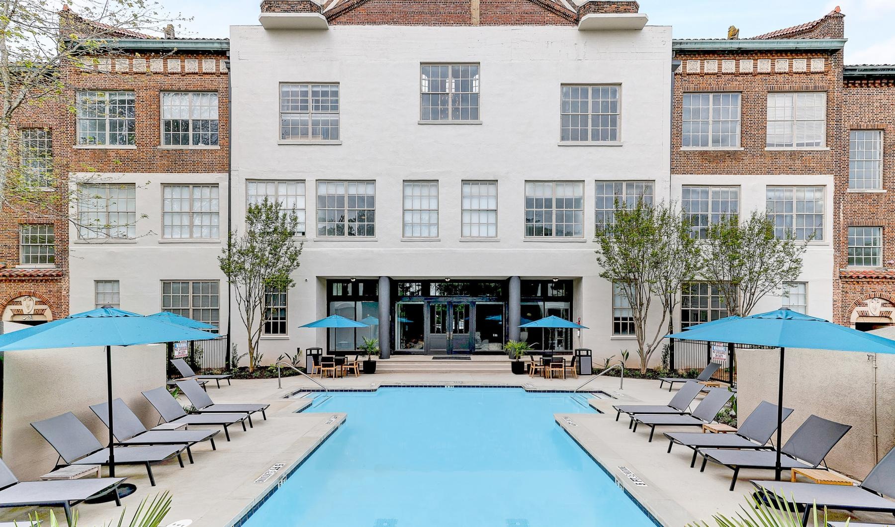 Find your perfect fit at Roosevelt a pool in front of a building
